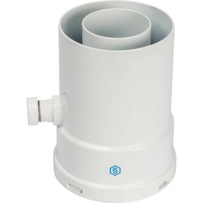 Элемент дымохода Stout конденсатосборник вертик. DN60/100, п/м уплотнения в компл. с лого