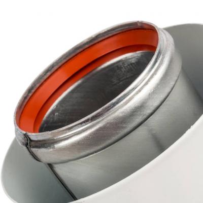 Элемент дымохода Stout DN60/100 адаптер для котла угловой 90° коаксиальный (совместимый с Vaillant, Protherm NEW)(с логотипом)