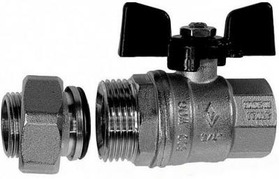 Кран шаровой Bugatti 322 Oregon с американкой 3/4" усиленный DN20