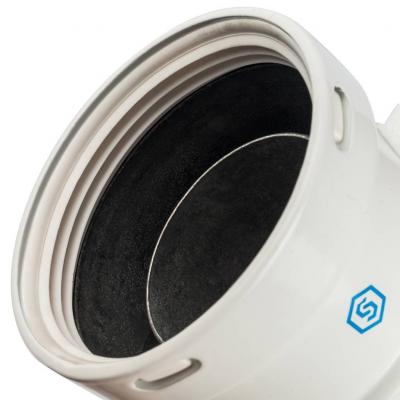 Элемент дымохода Stout вертикальный D80 п/м с патрубком для отвода конденсата