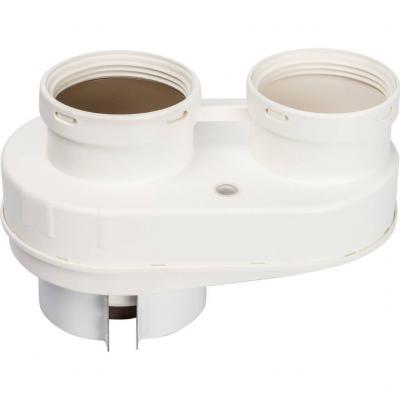 Элемент дымохода Stout DN80/80 адаптер для подкл. разд. труб (совместимый Vaillant,Ptotherm New ) PP-Ryton