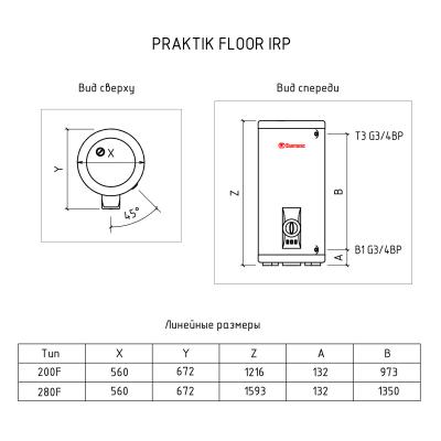Водонагреватель накопительный Thermex IRP 280 F
