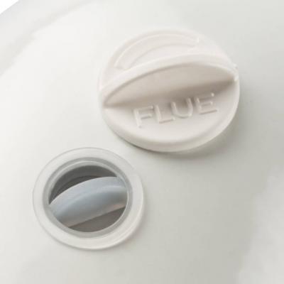 Элемент дымохода Stout конденсац. адаптер 90° DN60/100 м/п PP-AL с фланцем (совместим. с Bosch)