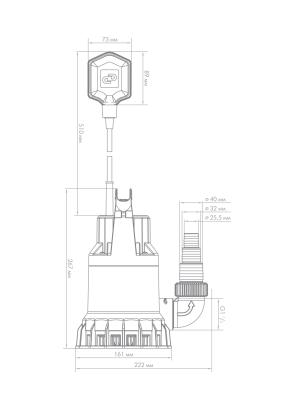 Насос погружной дренажный Джилекс «ДРЕНАЖНИК» 110/8