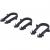 Скоба якорная Stout с двойным креплением для труб д.16-20мм, цвет черный, 50 мм