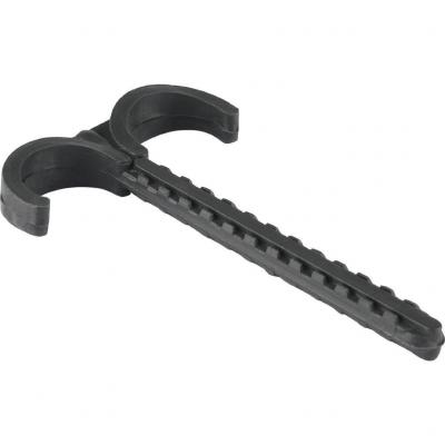 Дюбель-крюк Stout двойной, для труб д.32мм, длина 80мм