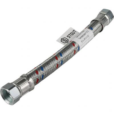 Гибкая подводка Stout для воды ВР 3/4" х ВР 3/4", длина 300 мм SHF-ВB